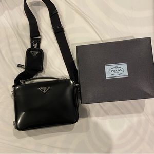 NWT Prada Leather Crossbody